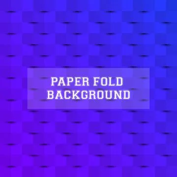 Blue Gradient Abstract Paper Fold Background Stock Illustration