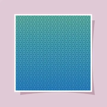 Blue gradient and pattern background frame vector design Stock Illustration