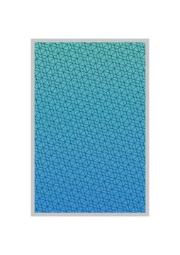 Blue gradient and pattern background frame vector design Stock Illustration