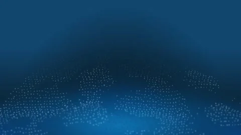 Blue gradient backdrop featuring scattered, glowing white dots arranged in .. Stock Footage 346103405