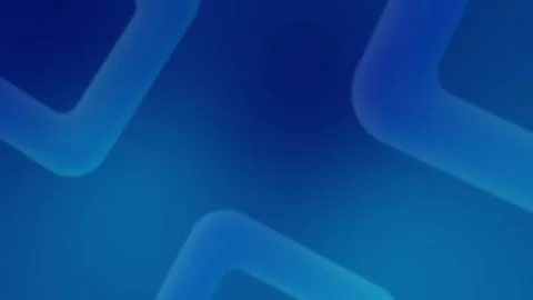 Blue gradient background with blurred geometric shapes in seamless loop. 4K. Stock Footage 309701378