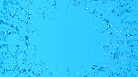 Blue Gradient Background With Clear Water Drops Stock Illustration