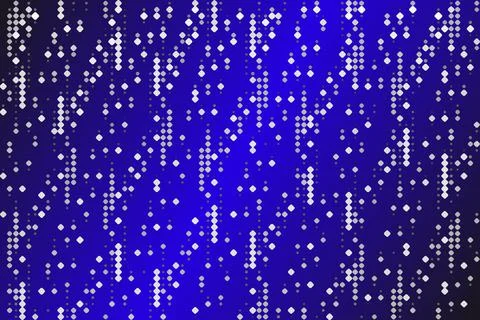 Blue gradient background. Diamond shaped geometry. Modern banner design. Stock Illustration