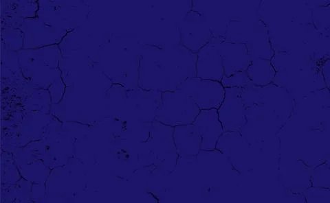 A blue gradient background with grunge effect, crack effect on blue color Stock Illustration