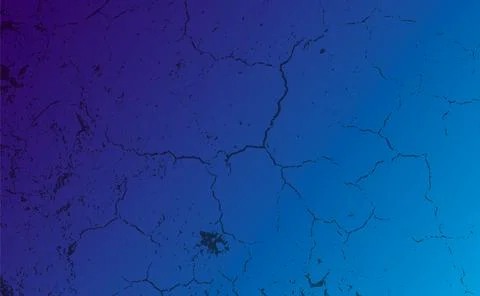 A blue gradient background with grunge effect, crack effect on blue color Stock Illustration
