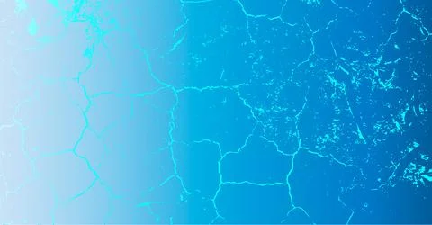 A blue gradient background with grunge effect, crack effect on blue color Stock Illustration