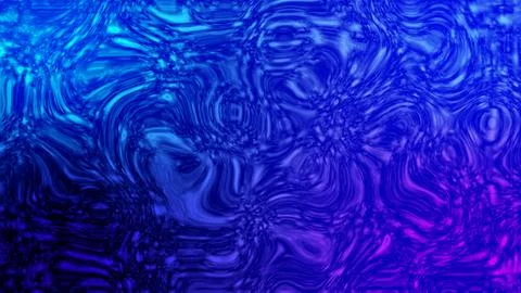 Blue gradient background with liquid curvy wave flowing. Seamless looping Stock Illustration
