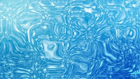 Blue gradient background with liquid curvy wave flowing. Seamless looping Stock Illustration