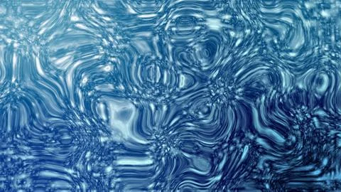 Blue gradient background with liquid curvy wave flowing. Stock Illustration