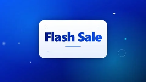 Blue gradient background with white rounded rectangle displaying bold blue .. 動画素材 336364941
