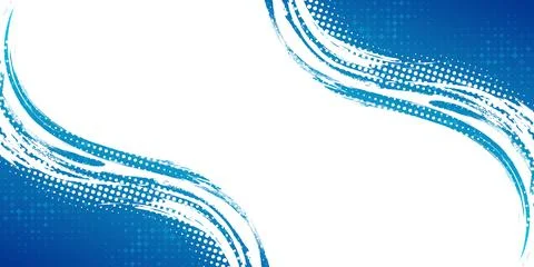 Blue Gradient Brush Background with Halftone Effect Stock Illustration