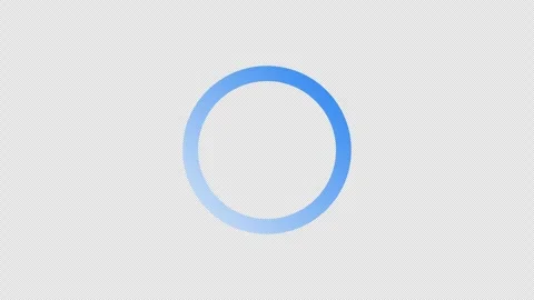 Blue gradient circle mirrored switching loading icon animation Stock Footage 321281869