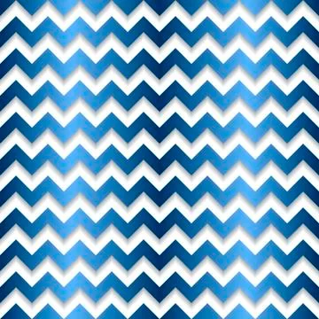 Blue gradient contour abstract 3d geometrical cubes seamless pattern Stock Illustration