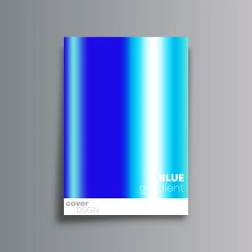 Blue gradient cover background for the banner, flyer, poster, brochure or oth Stock Illustration