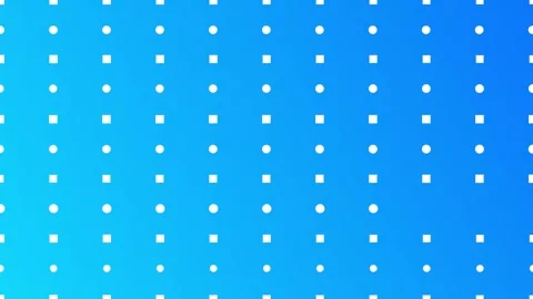 Blue gradient with dots and squares, seamless looping animation. Stock Footage 286420181