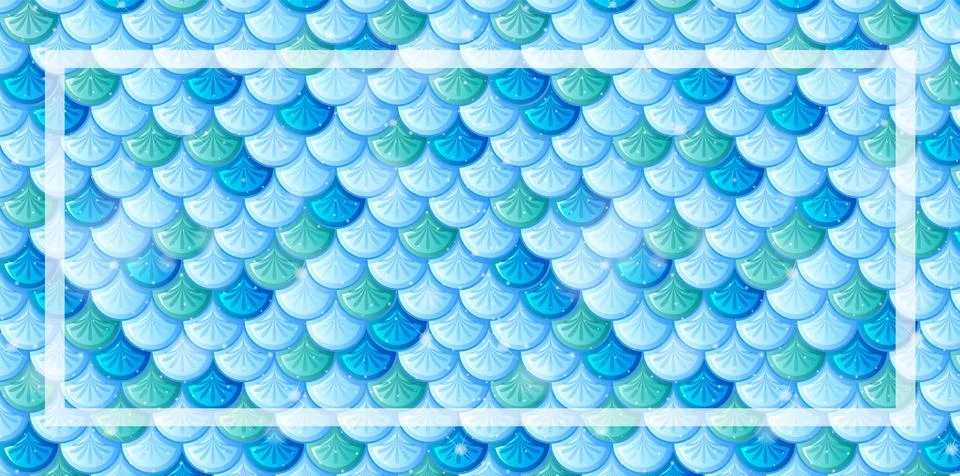 Blue Gradient Fish Scale Pattern Ilustración de archivo