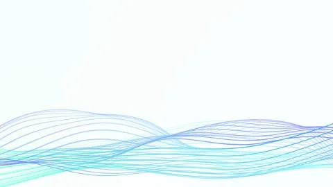 Blue Gradient Flowing Lines Bottom Bright Loop Background 库存影片 336158963