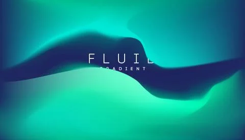 Blue gradient fluid background. Fluid colors 3d graphic gradient abstract イラスト素材
