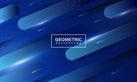 Blue gradient geometric shape background Stock Illustration