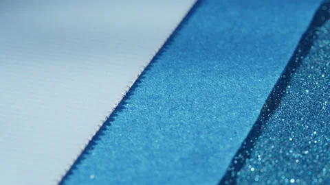 Blue gradient with glitter, palette texture, bright shimmer close-up, shiny Stock Footage 168996338