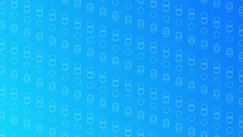 Blue gradient with hexagonal columns, seamless looping animation. Stock Footage 286419723