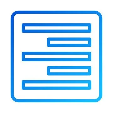 Blue Gradient Icon Layout with Lines and Rectangle イラスト素材