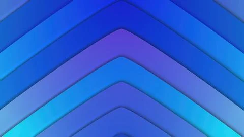 Blue gradient layers creating modern chevron pattern Illustrazione stock