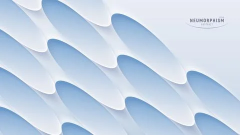 Blue gradient oval shapes, abstract background, vector illustration. Stock Illustration