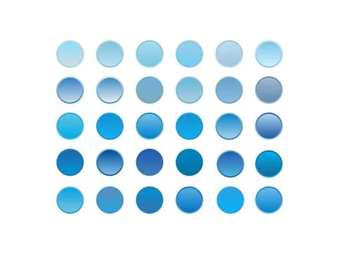 Blue Gradient Palette Sleek and Versatile Color Transition Stock Illustration