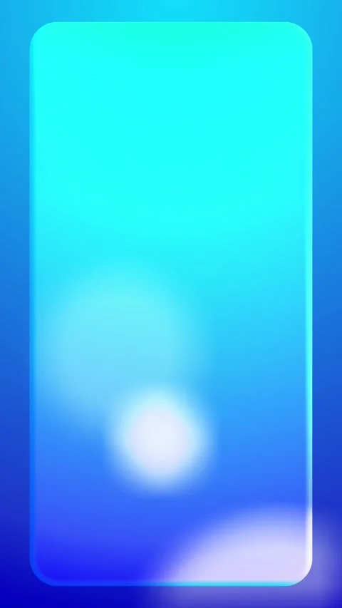 Blue gradient rounded panel background cyan center glow, soft edges, and clean m Stock Footage 340525020