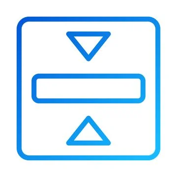 Blue Gradient Scroll Arrows Icon Design Element Graphic Stockillustratie