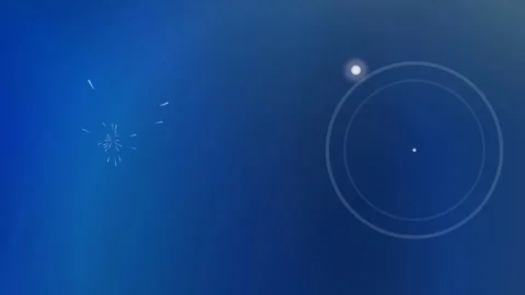A blue gradient with several white light shapes Stock-Footage 330075655