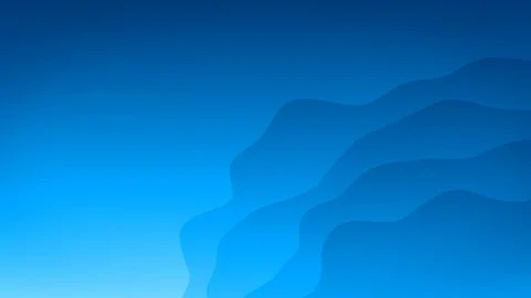 Blue gradient soft deformed shapes background - abstract 3D illustration Illustrazione stock