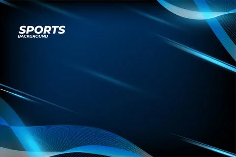 Blue Gradient sports background vector. Stock Illustration