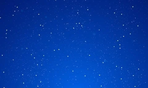 Blue gradient starry night background Illustrazione stock
