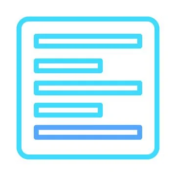 Blue Gradient Text Box Interface for Websites Stock Illustration