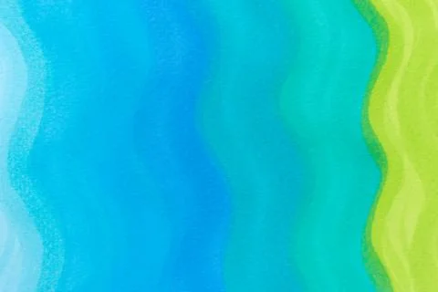 Blue gradient wave sea background. Light marker texture. Stock Illustration