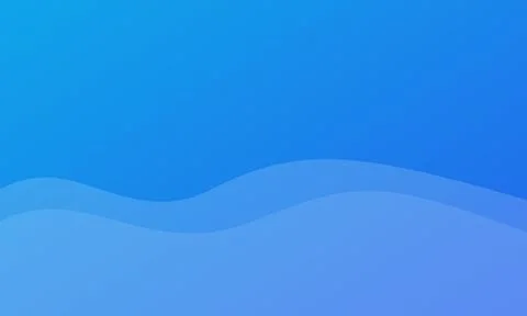 Blue gradient waves create a smooth flowing background with layered forms Stock Photos