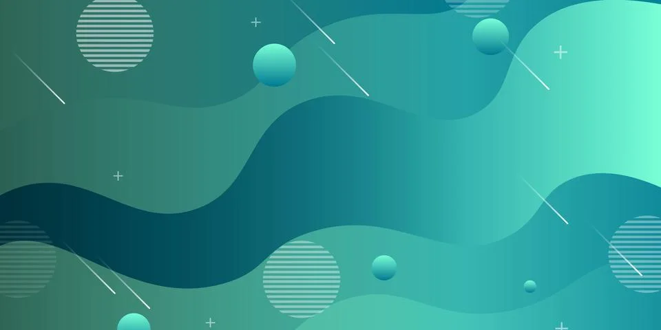 Blue gradient wavy background. Stock Illustration