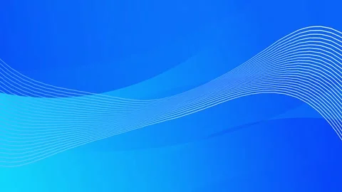 Blue gradient with wavy lines, modern minimalist looping animation. Stock Footage 286413108