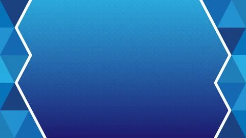 Blue Gradiented Background with Geometric Triangle Design Stock Illustration