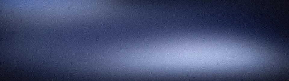 Blue grainy gradient background blur wide format abstract wallpaper with da.. Foto stock