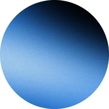 Blue grainy gradient background fading to black in a perfect circle shape Illustrazione stock
