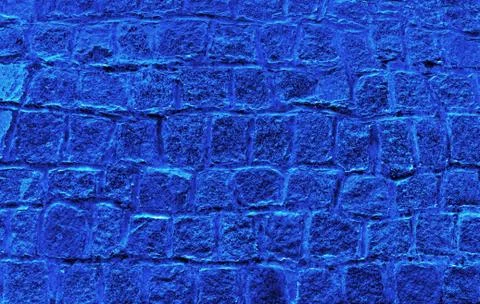 Blue granite cubes Stock Photos