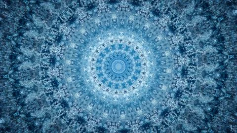Blue granite fractal pattern background Stock Illustration