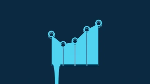 Blue Graph, schedule, chart, diagram, in... | Stock Video | Pond5