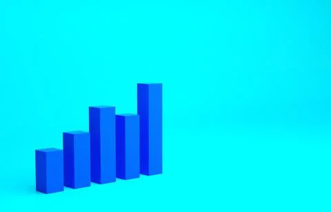 Blue Graph, schedule, chart, diagram, infographic, pie graph icon isolated on Stock Illustration