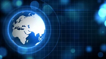 Blue graphic earth Stock Footage 85670725