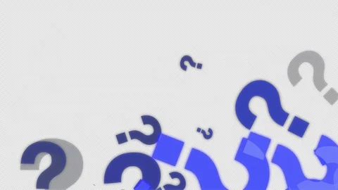 Blue Graphic Motion Of Question Marks Stock Footage 283474492