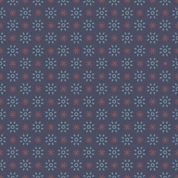 Blue Graphic Seamless Pattern On Blue Background Vector Illustration Stock Illustration
